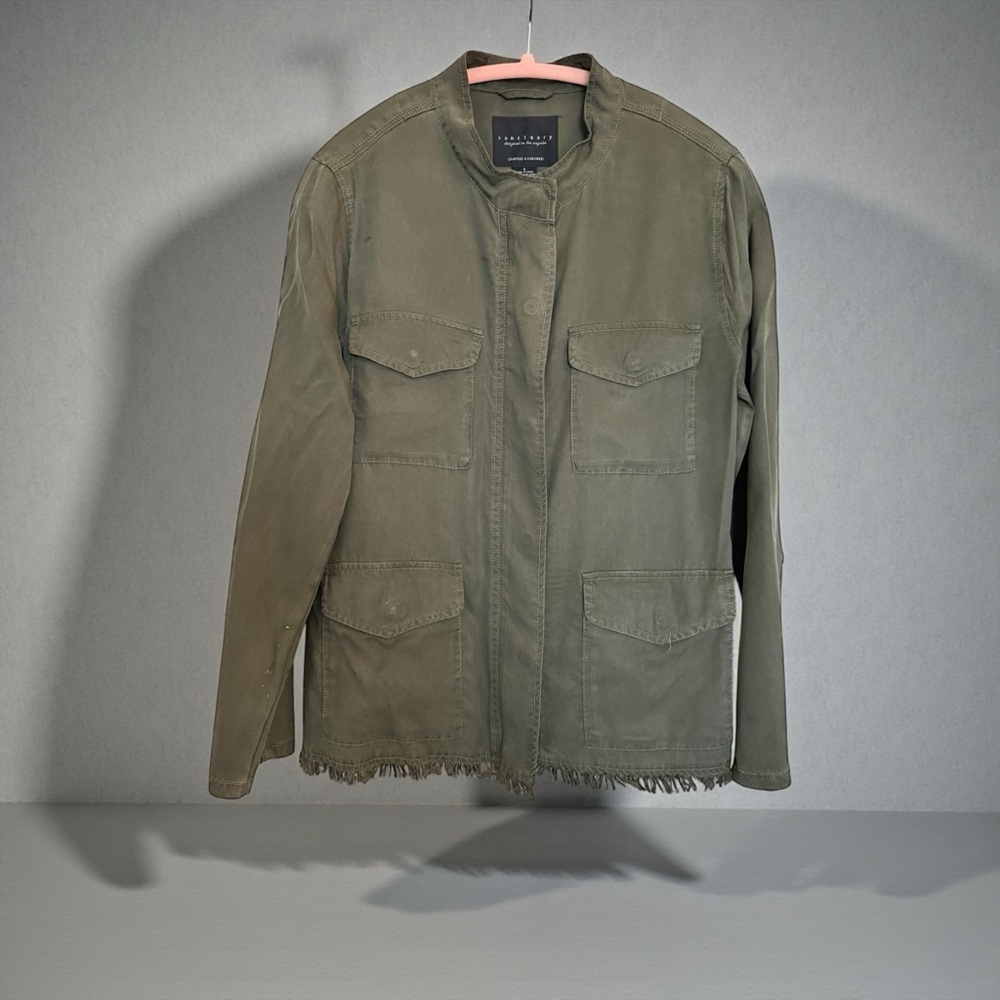 Dark Green Women's Jacket - Picture 6 of 7